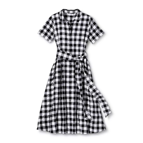 Lisa Marie Fernandez For Target Button Front Shirt Dress Gingham - Picture 3 of 6